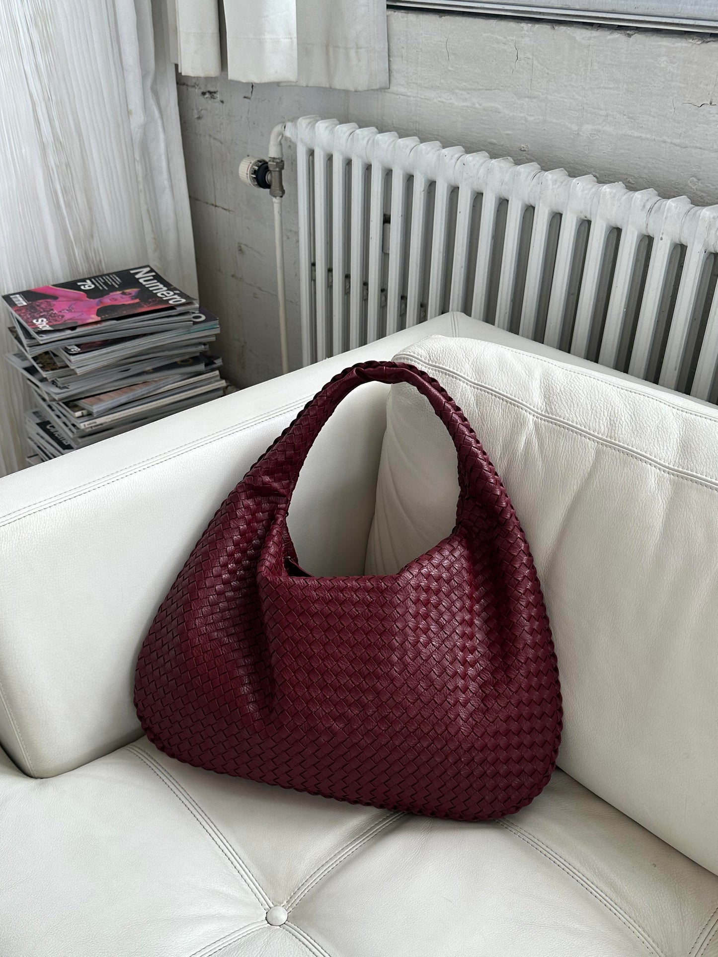 Stylische & Geräumige Schultertasche in Weinrot – Dein Alltag-Must-Have