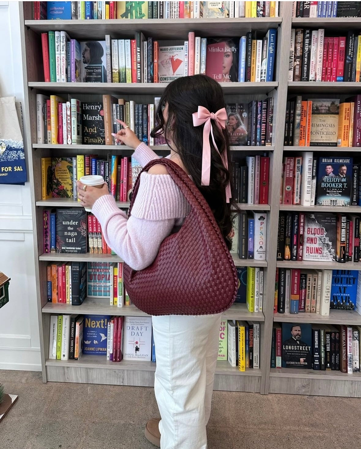 Stylische & Geräumige Schultertasche in Weinrot – Dein Alltag-Must-Have