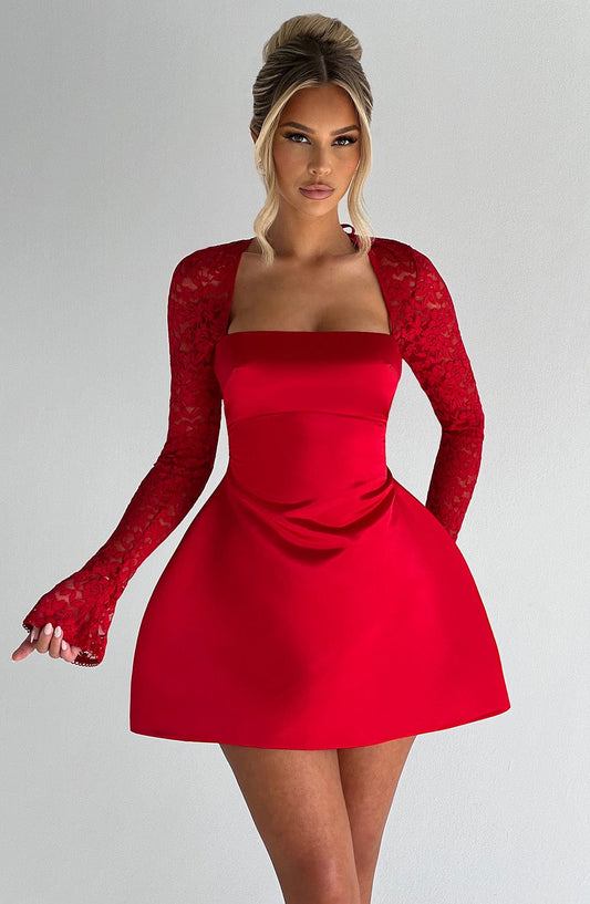 Sadie Mini Kleid – Rot: Femininer Chic für jeden Anlass