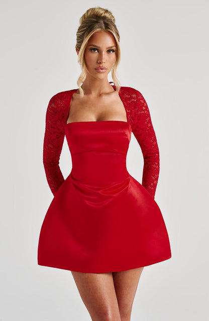 Sadie Mini Kleid – Rot: Femininer Chic für jeden Anlass